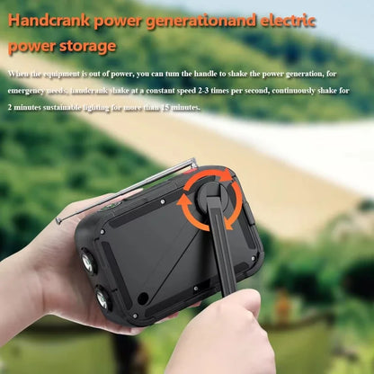 Hand Crank Charging Solar Power Bank