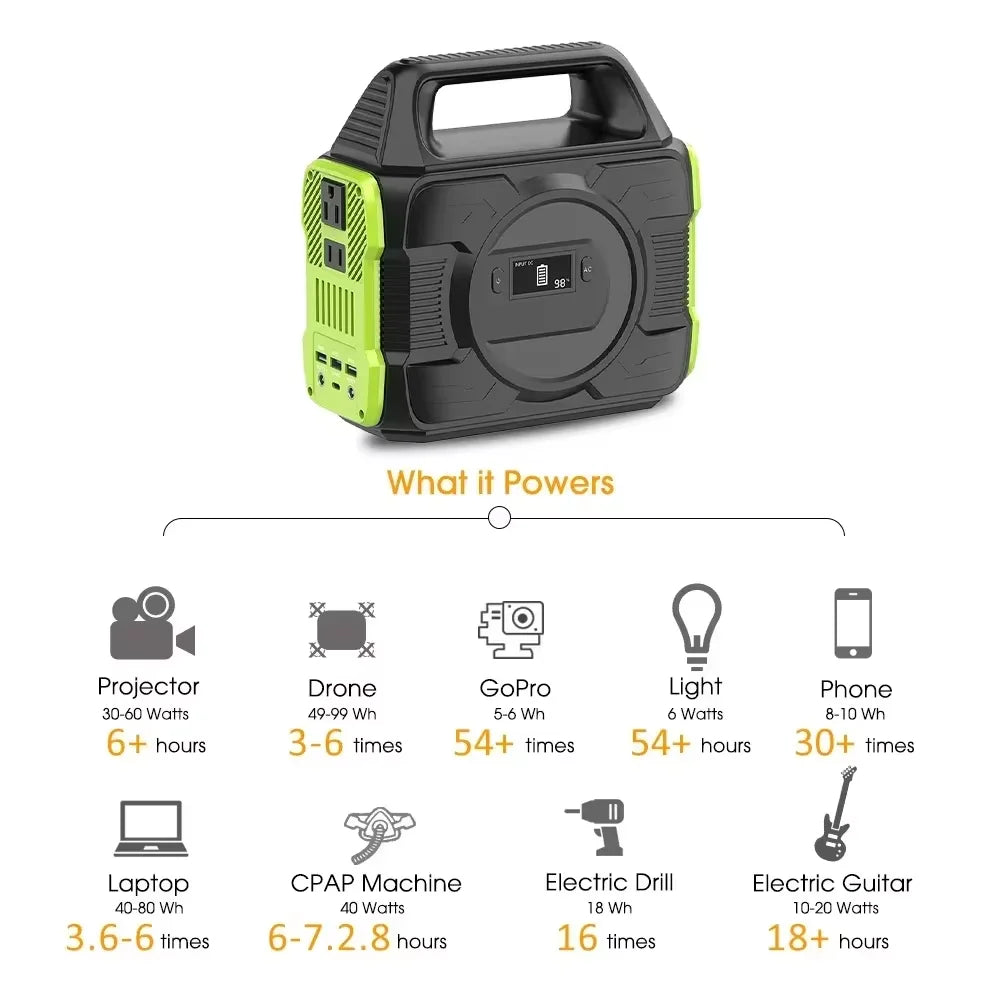 Portable Solar Generator 300W Power Station