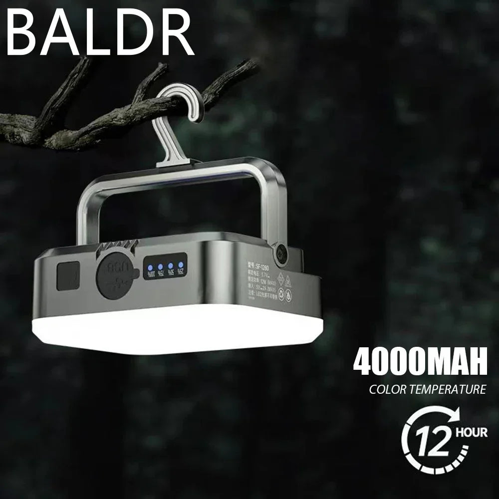 BALDR Rechargeable Solar LED Camping Lantern