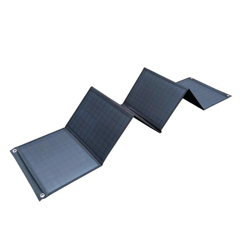 120W Solar Panel Portable Foldable Solar Cells Bag Double USB+DC Output