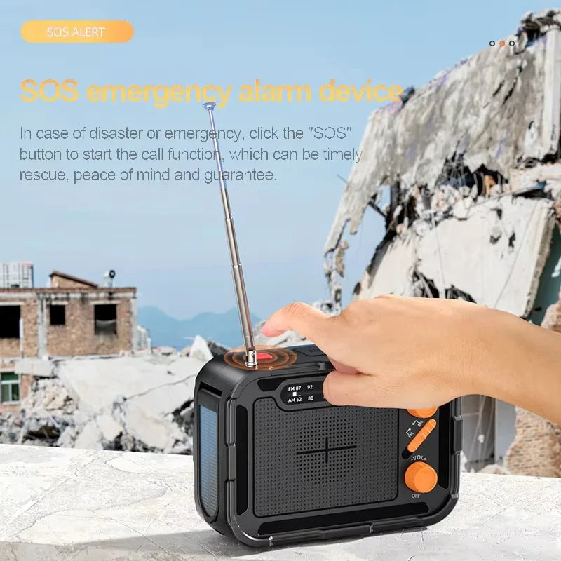 Hand Crank Charging Solar Power Bank