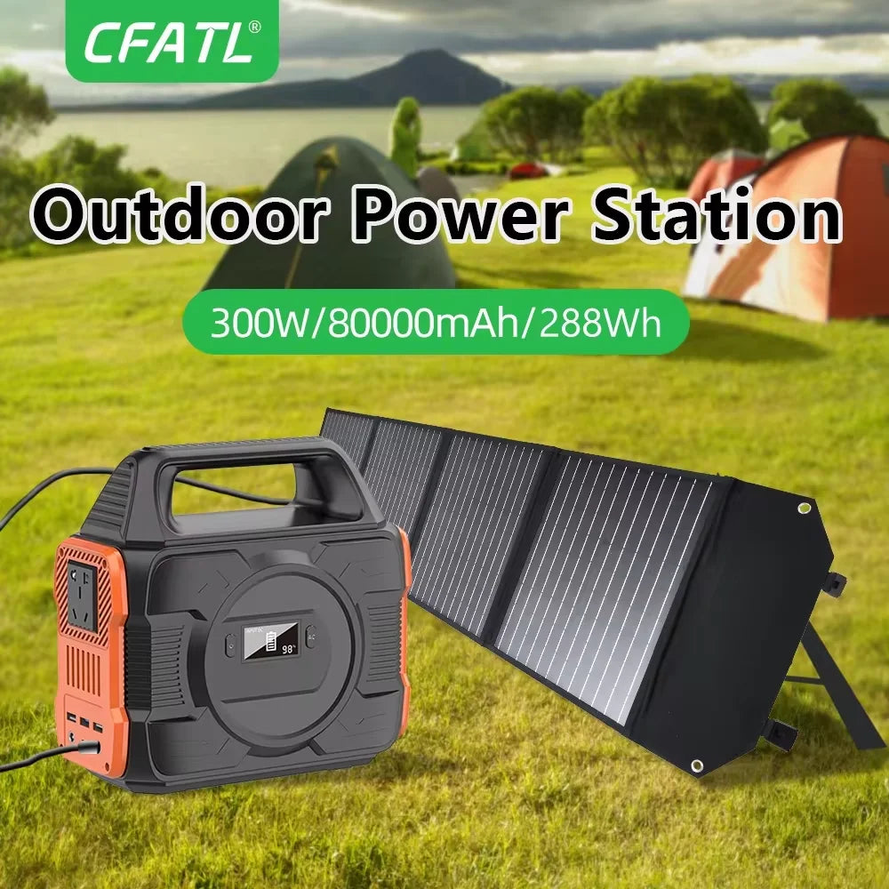 Portable Solar Generator 300W Power Station