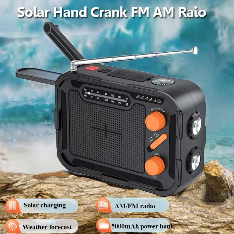 Hand Crank Charging Solar Power Bank