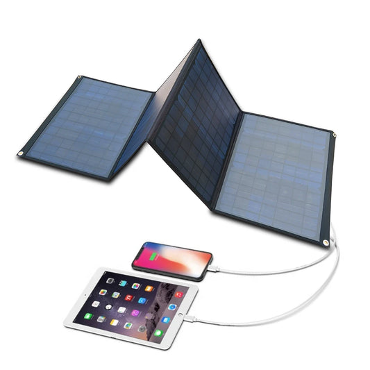 100W Solar Folding Bag  Mono  Cells Portable  Panel With USB Output